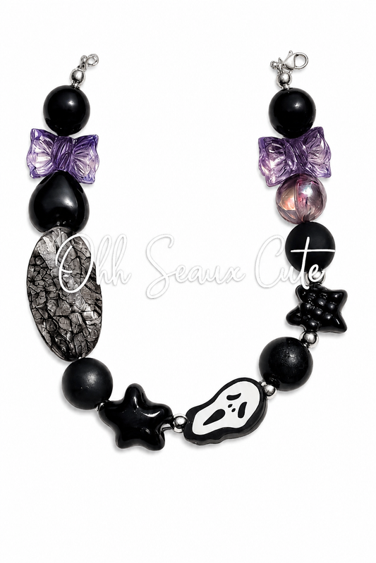 9” Ghost Face Hat Chain