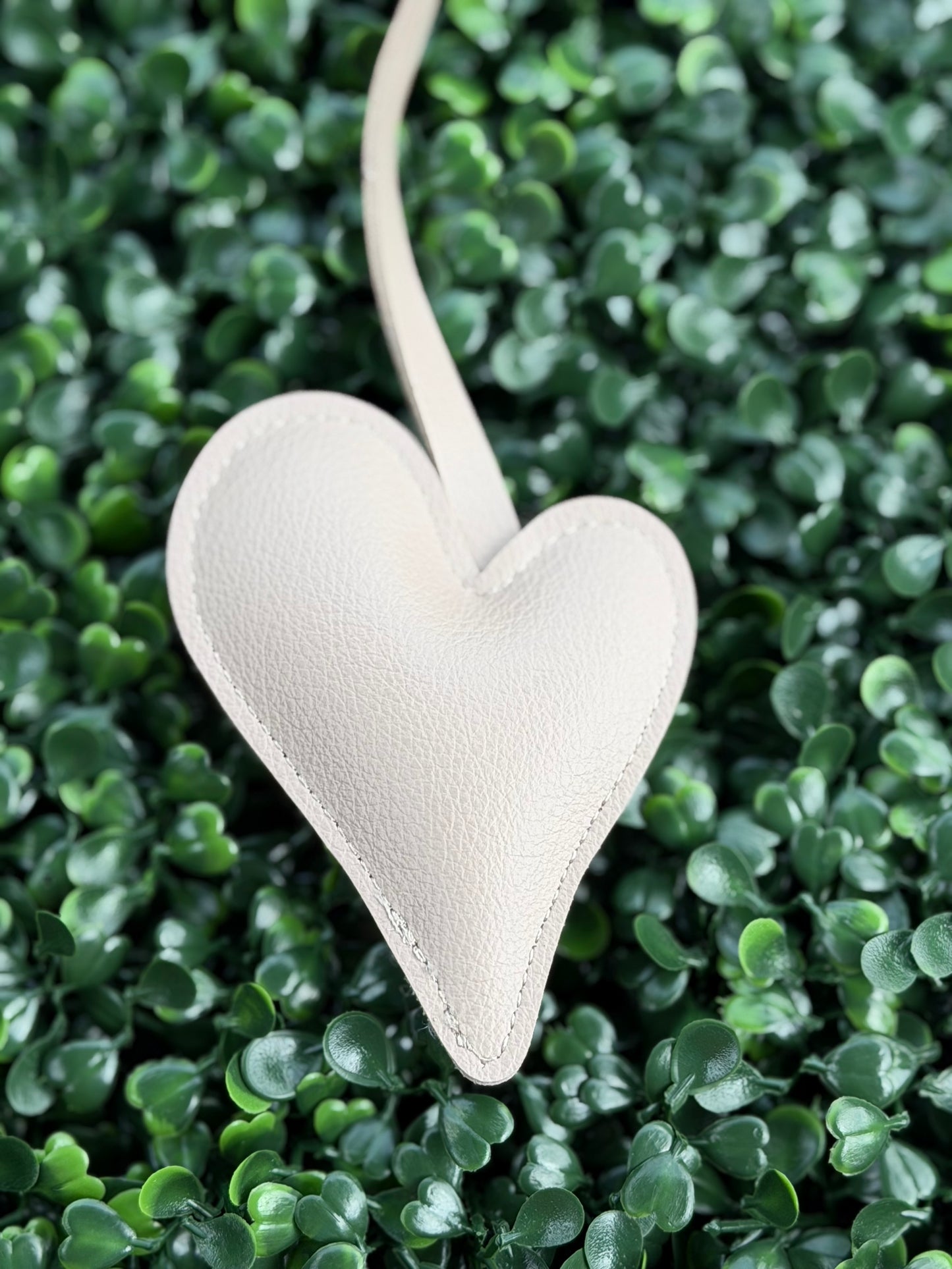 PU Leather Heart Bag Charm