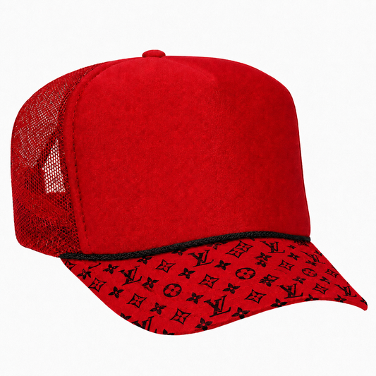 PREORDER Custom Trucker Hat-Red L  V      ETA 9/15