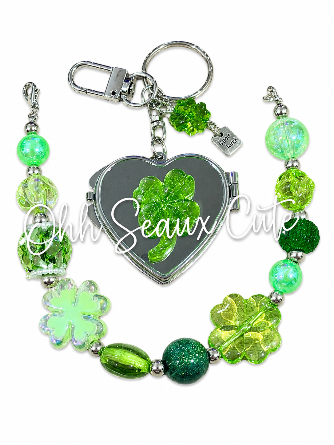 9” Lucky 1 Hat Chain & Keychain Mirror