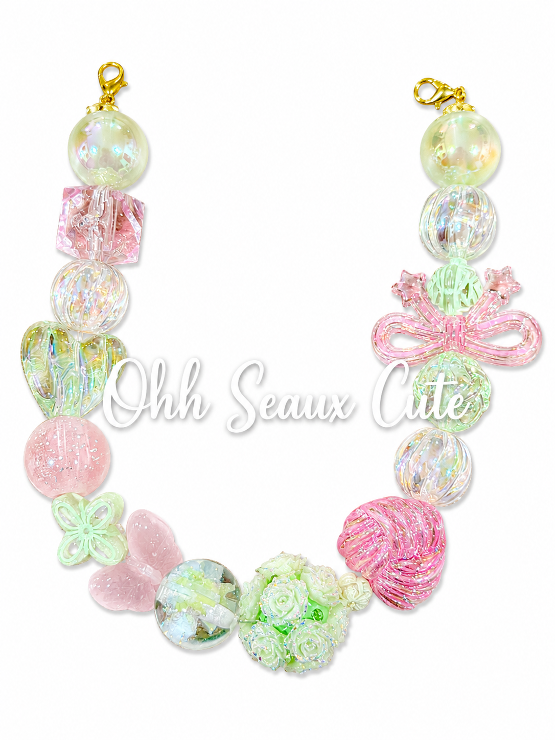 9”  Green Garden Hat Chain