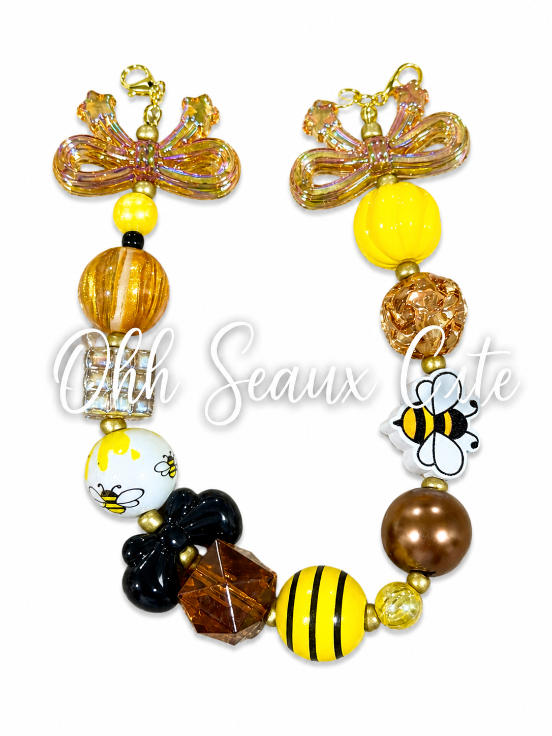 9” Honeybee 7 Hat Chain