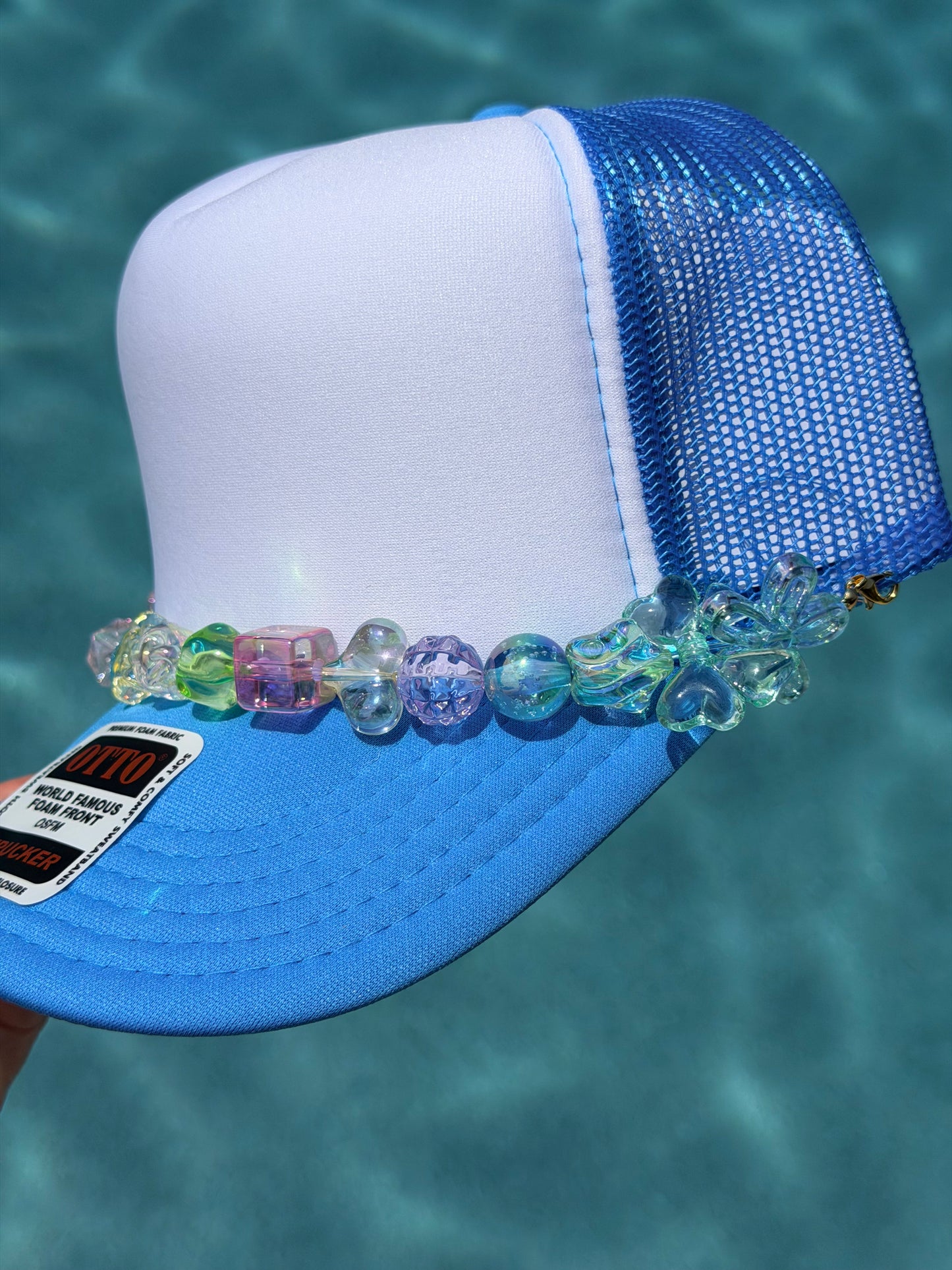 9” Crystal Rainbow Hat Chain