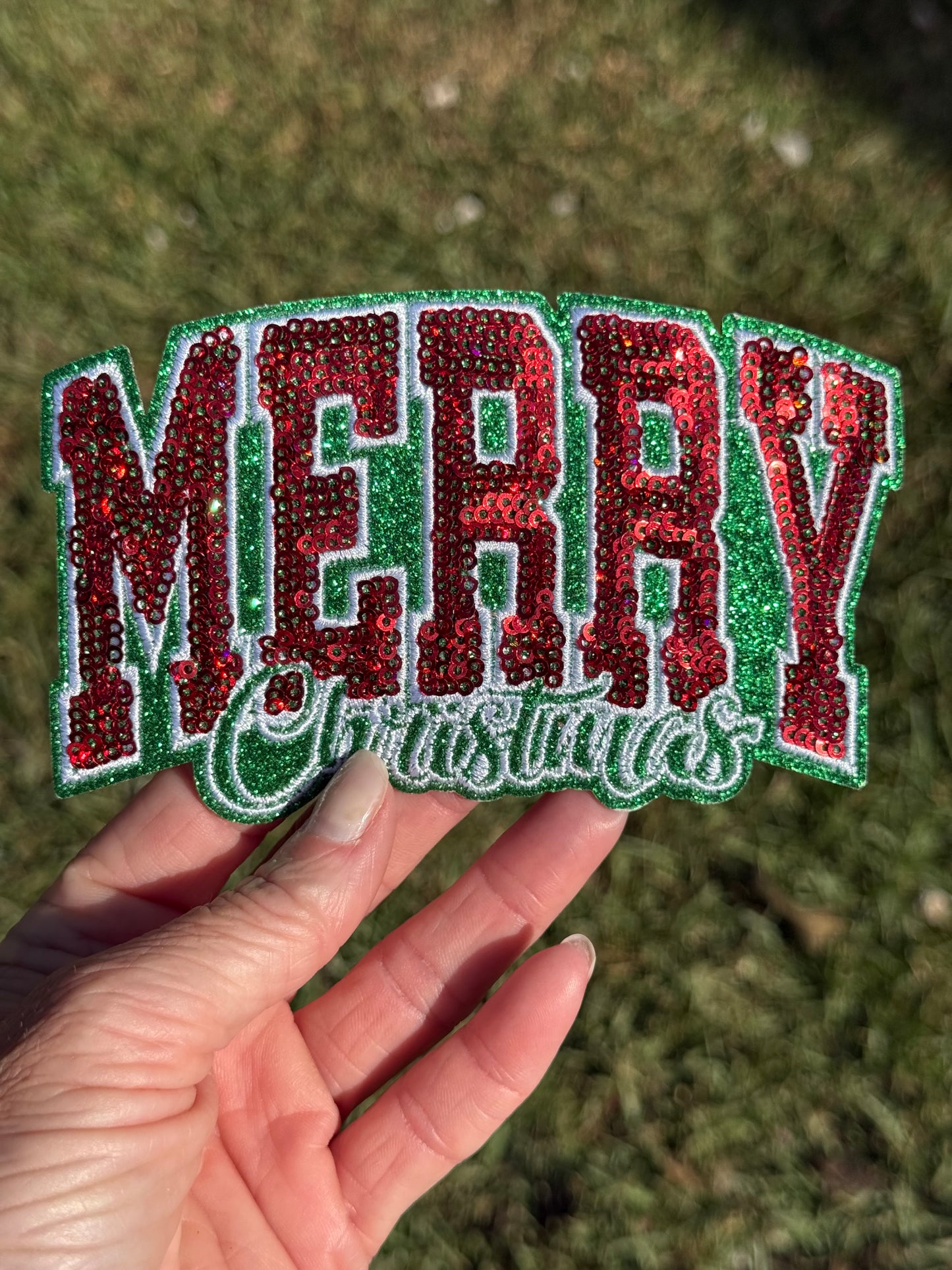 Sequin MERRY CHRISTMAS