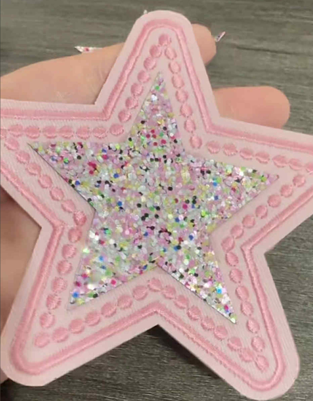 4” Glitter Knot Star