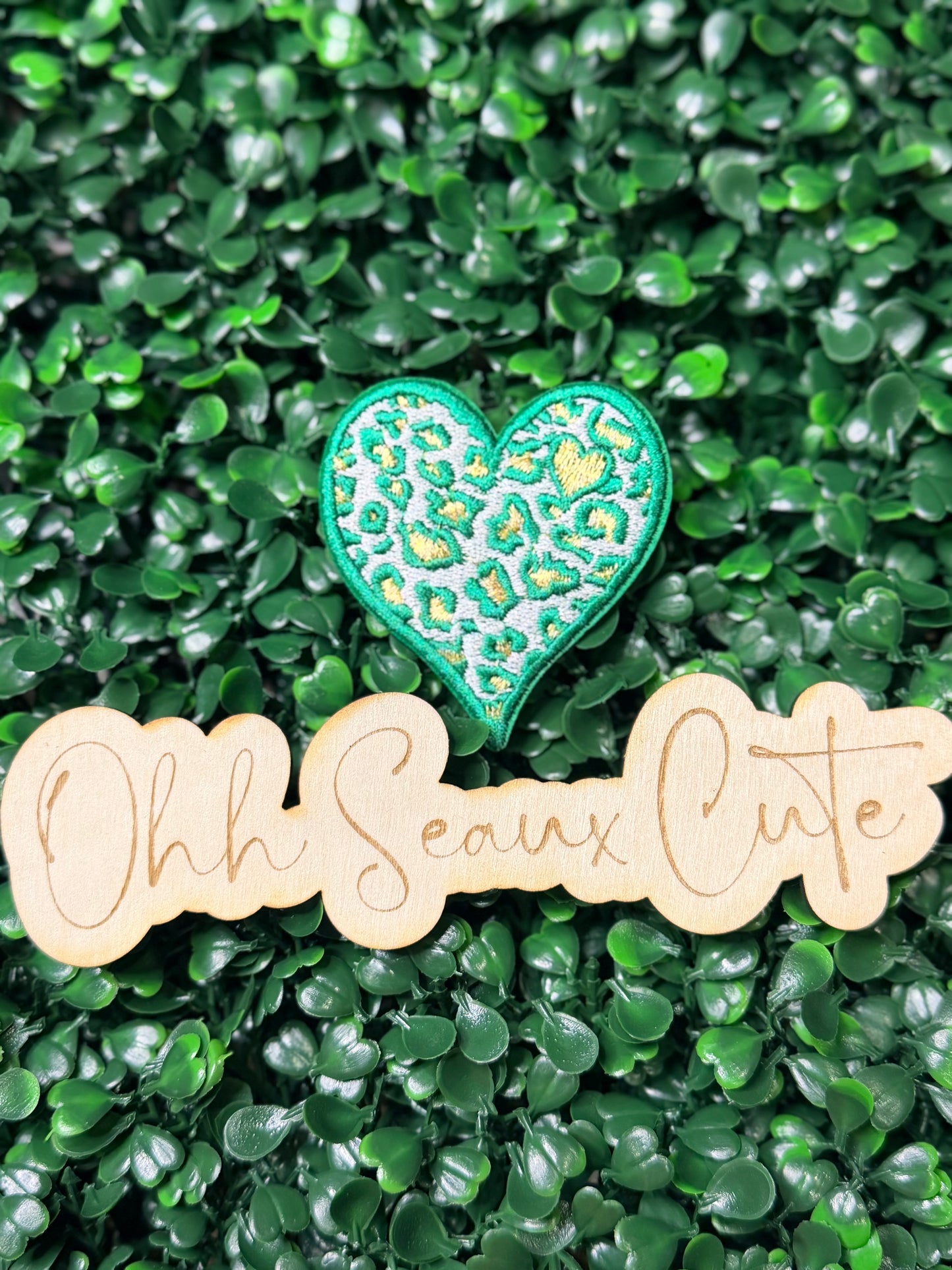 2.5” St Patrick’s Leopard Heart