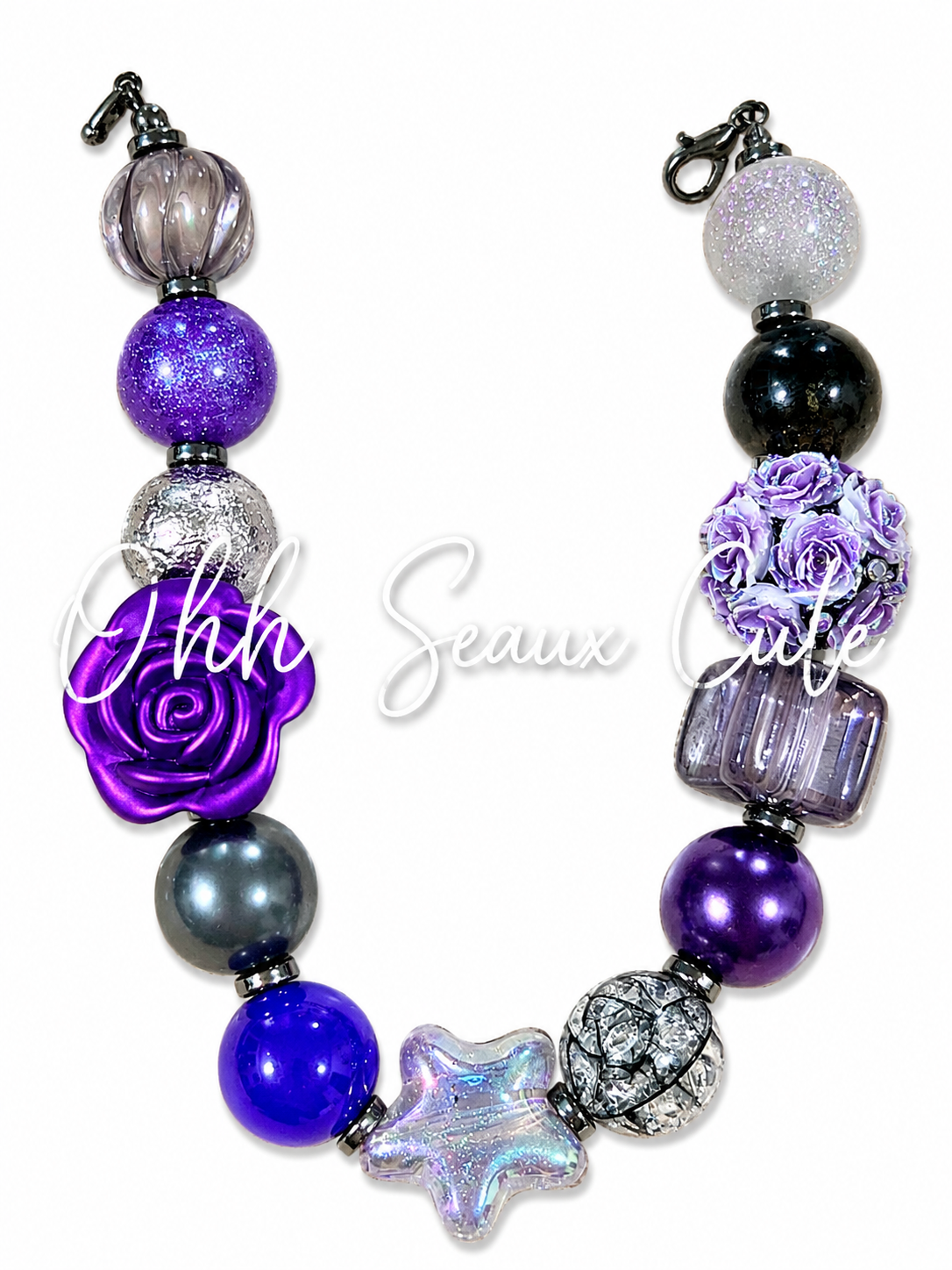 9” Gothic Rose Hat Chain