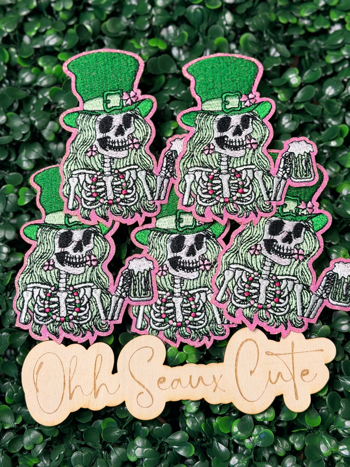 3.5” St Patrick’s Skelly Babe (OSC Copyright)