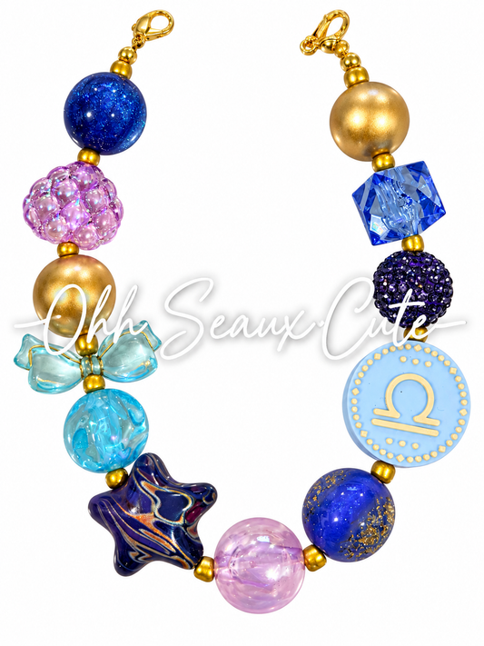 9” Zodiac Libra Hat Chain
