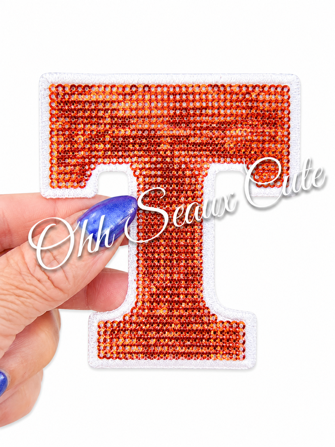3.5” Sequin Tennessee Power  “T”