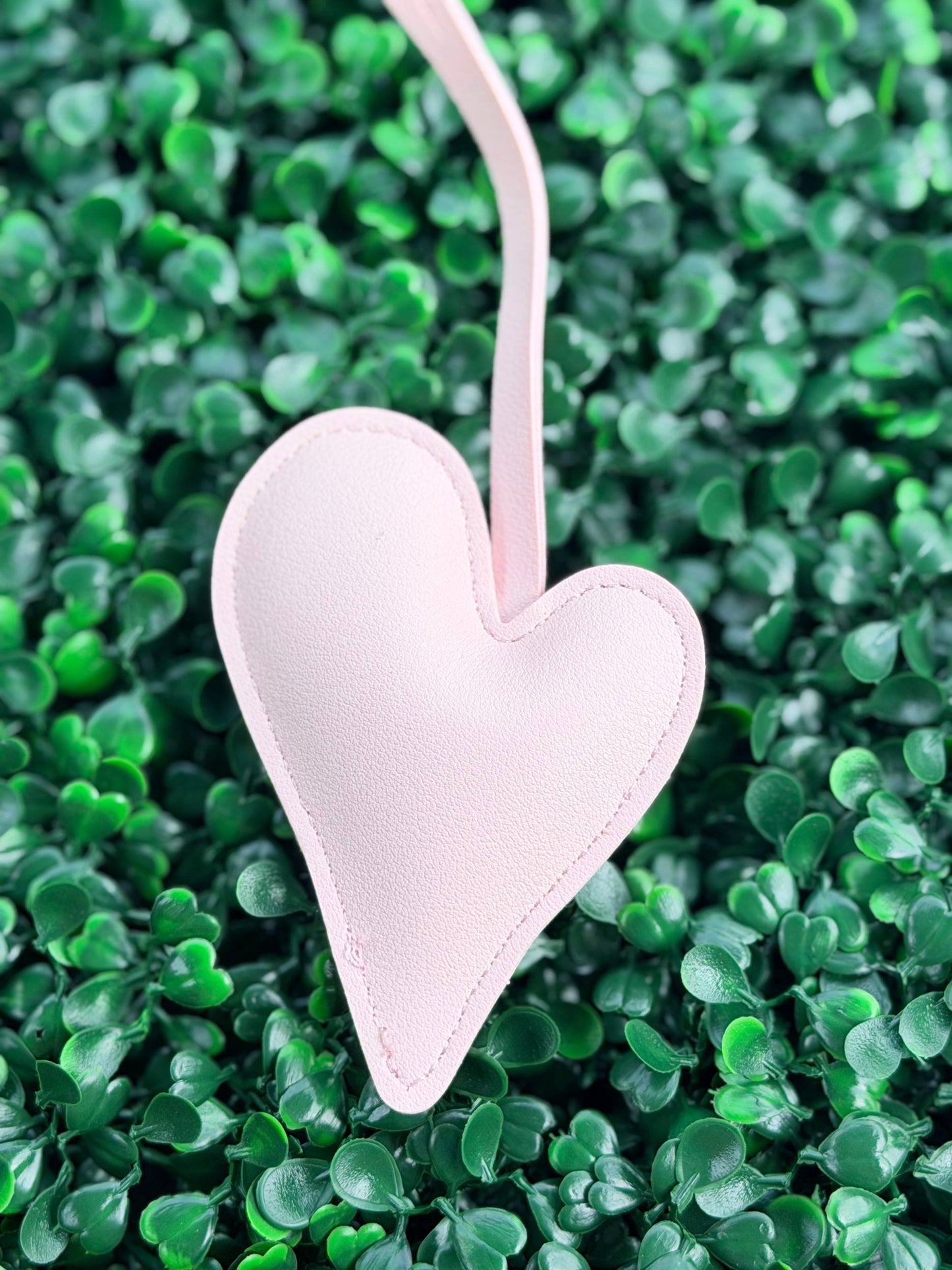 PU Leather Heart Bag Charm