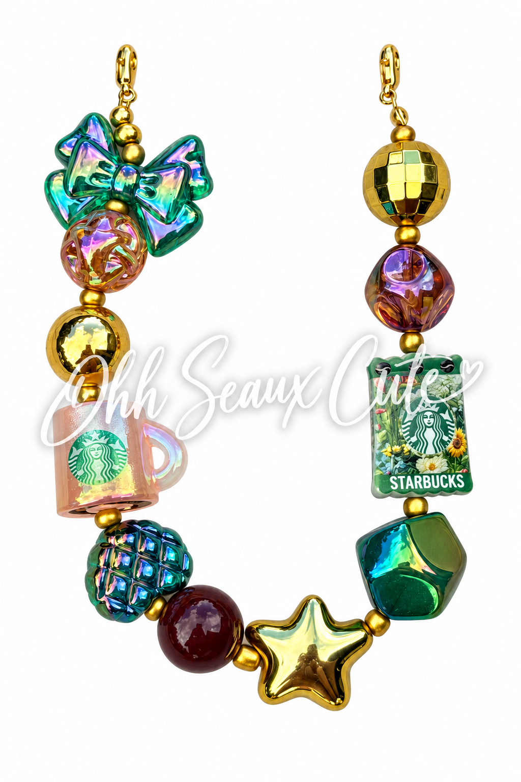 9” Starbucks 10 Hat Chain