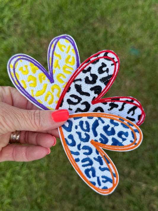 2.75” Leopard Game Day Heart