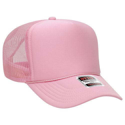 Otto High Crown Foam Trucker -Pink