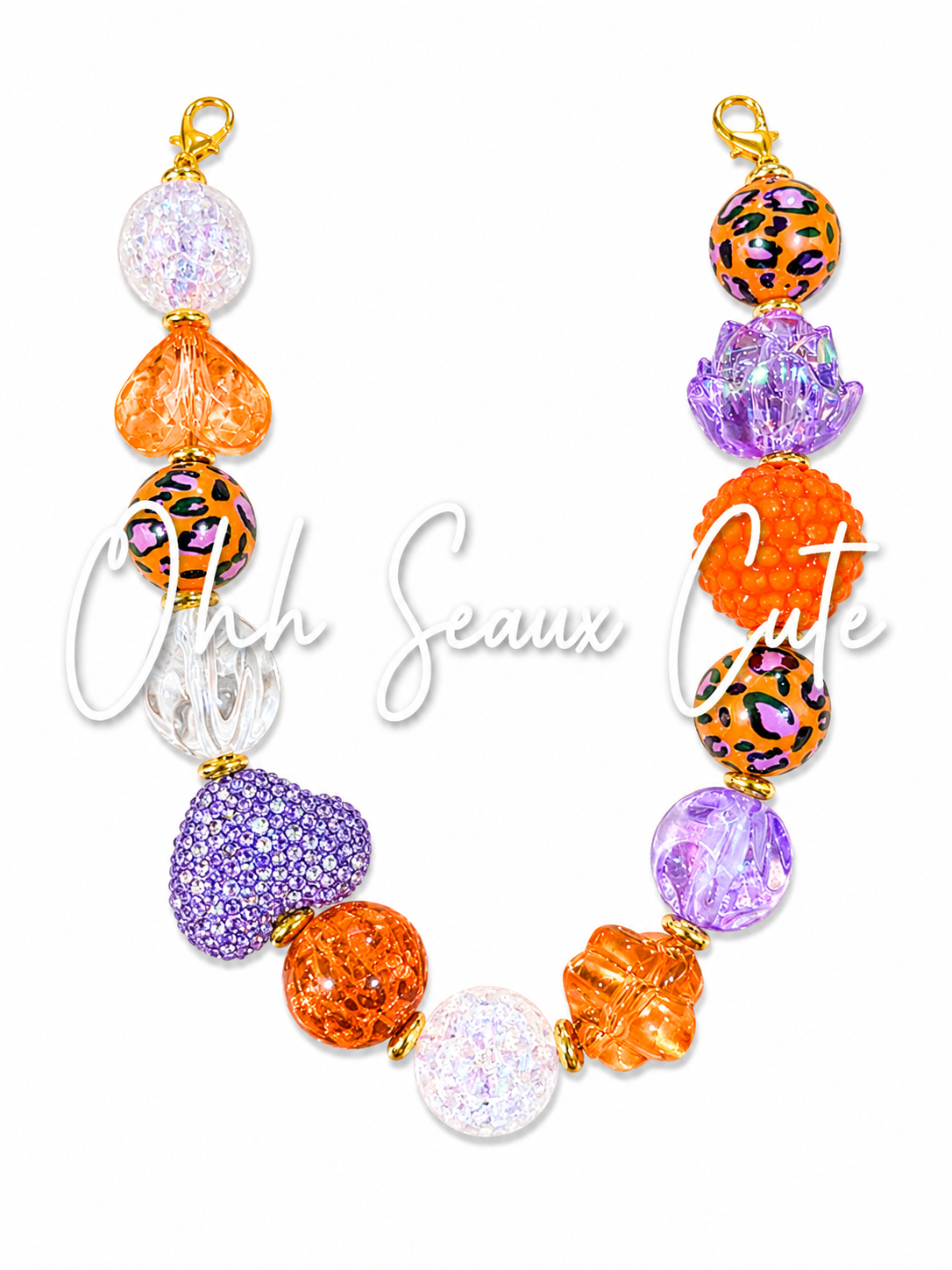 9” Clemson Leopard 2 Hat Chain