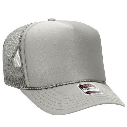 Otto High Crown Foam Trucker -Gray