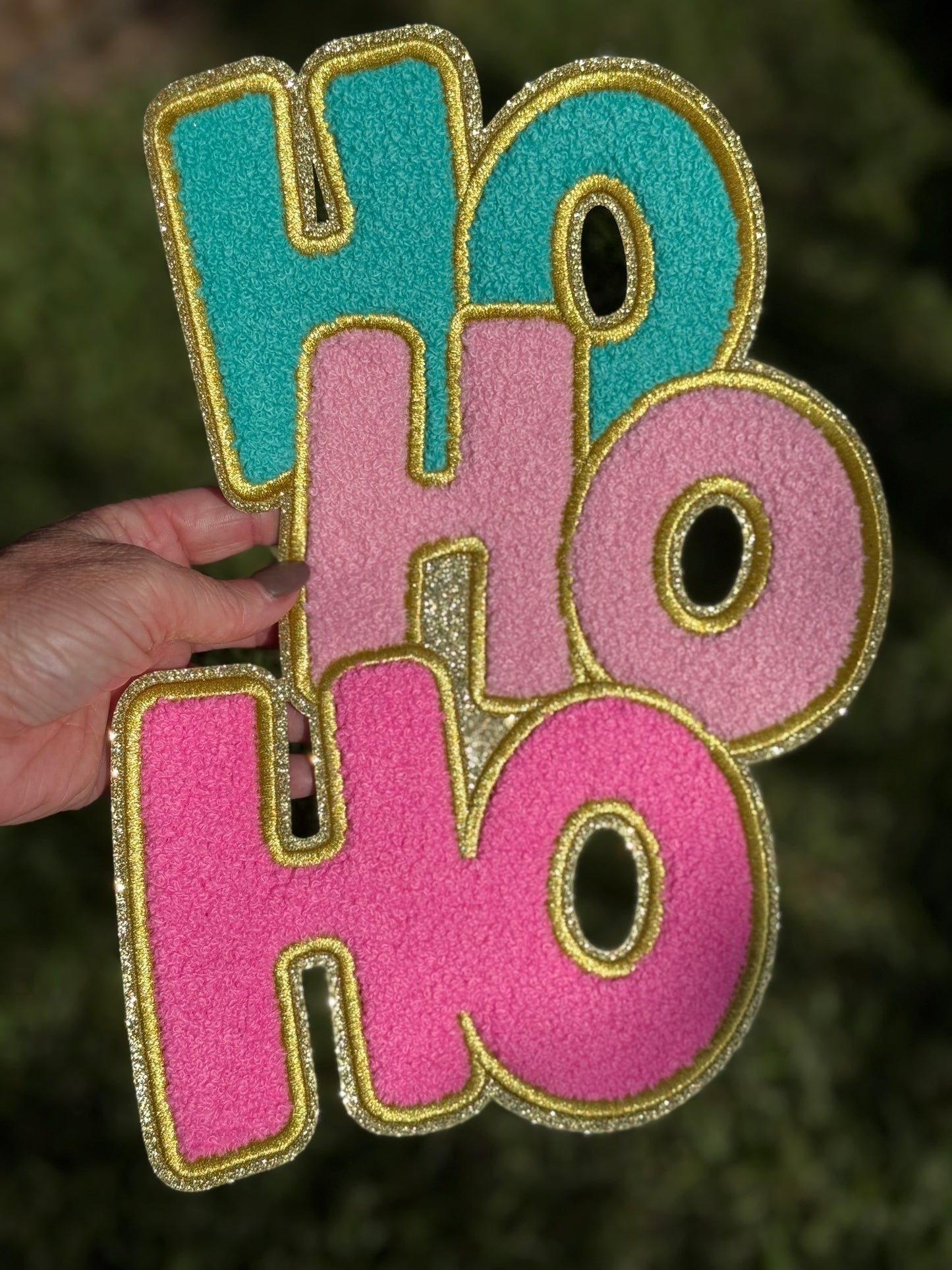 12” Chenille HOHOHO