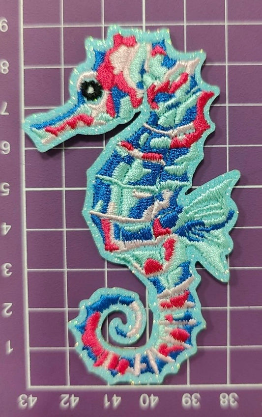 3.25” Watercolor Seahorse