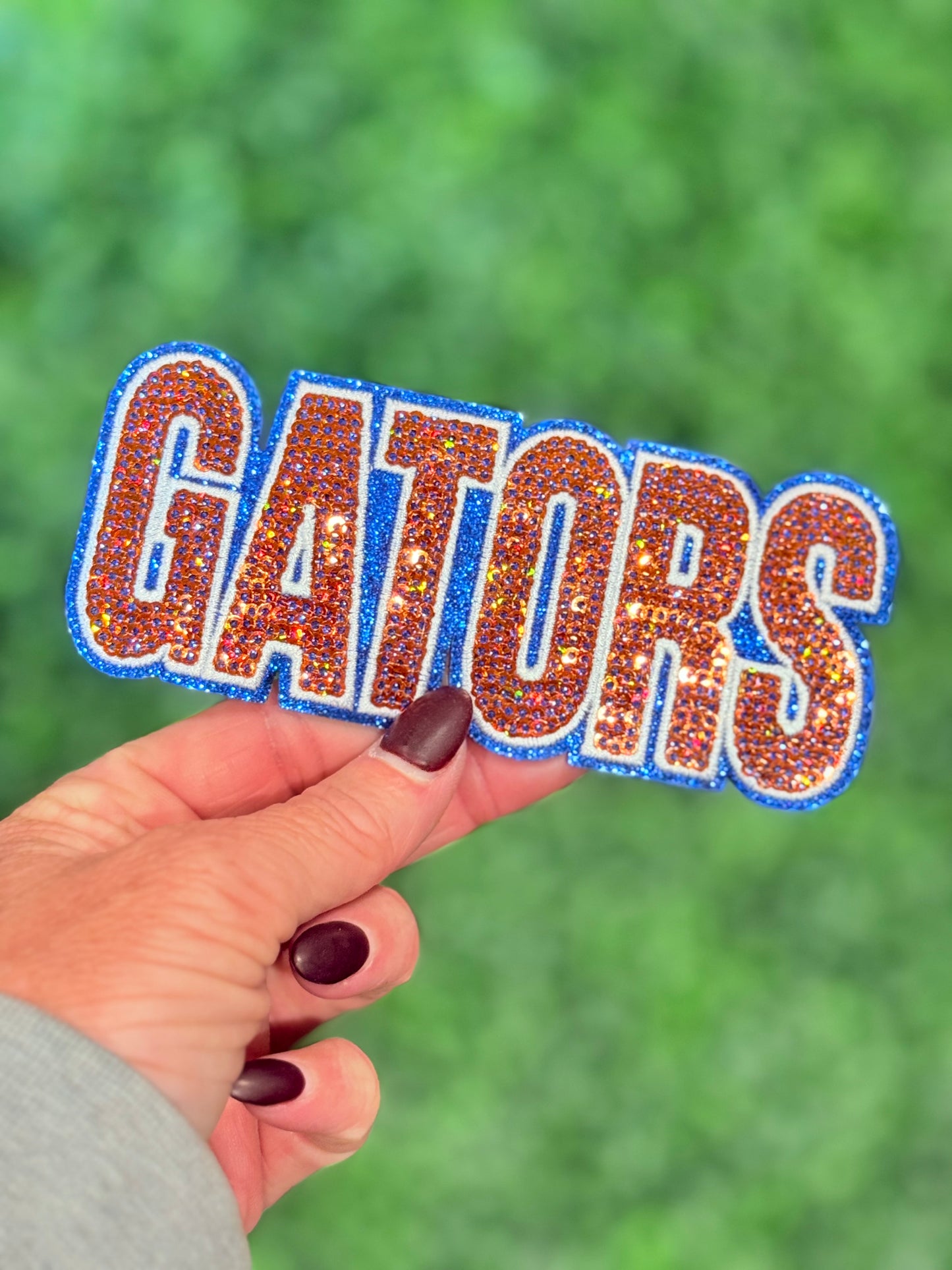 5” GATORS Sequin Patch