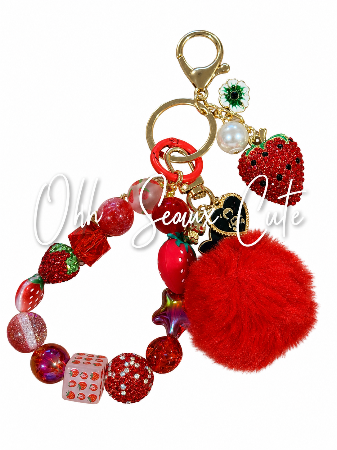 Strawberry Bag Charm/Keychain
