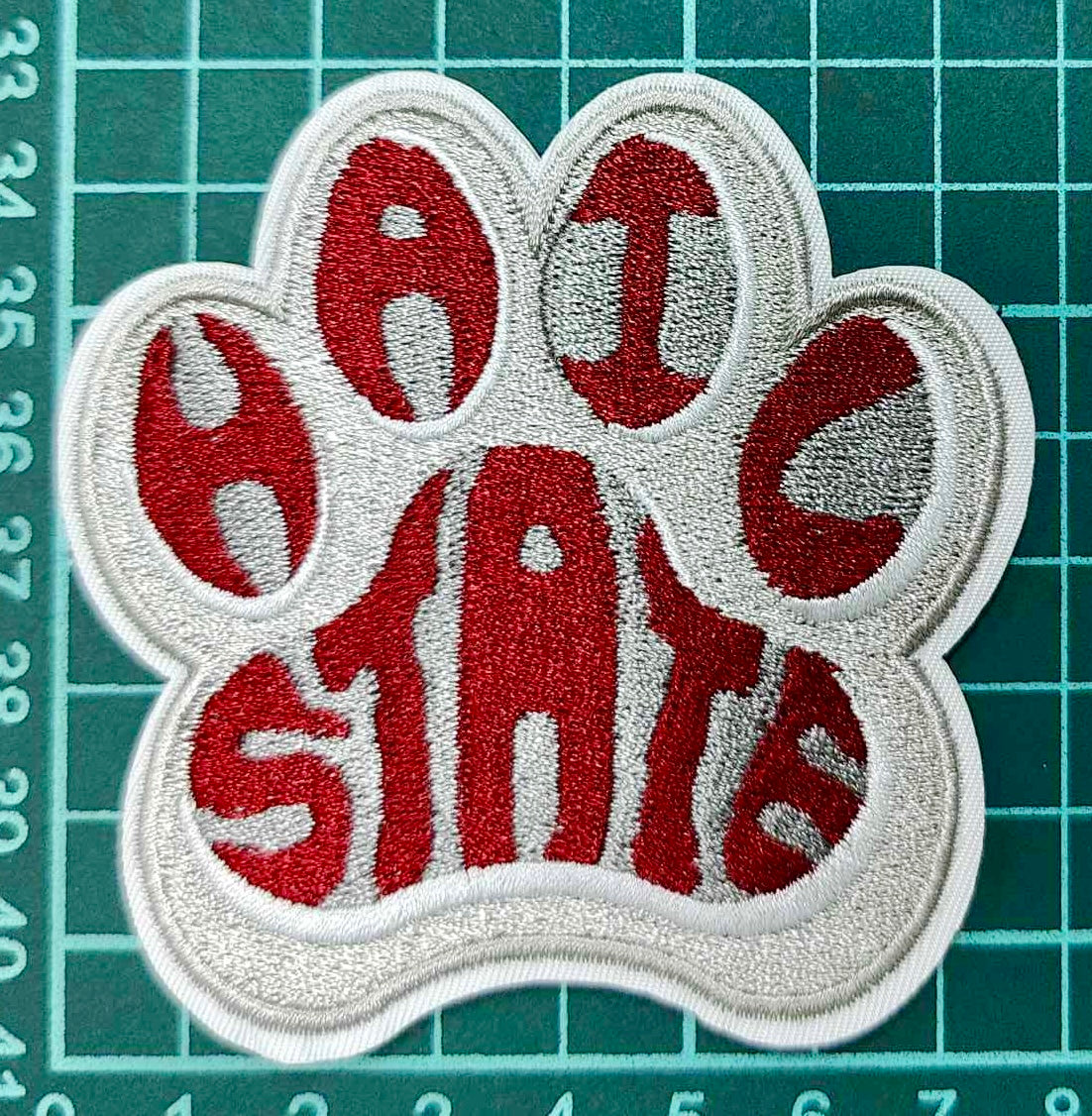 3” MSU Dawg Paw